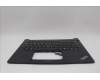 Lenovo 5M11P32404 C-Cover with keyboard, Portuguese, Black, Backlight, UK
