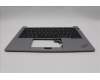 Lenovo 5M11P32621 C-Cover with keyboard, French, Arctic Grey, Backlight, US