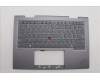 Lenovo 5M11P34959 C-Cover with keyboard, Arabic, Luna Grey, Fingerprint, WLAN, US