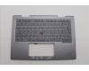 Lenovo 5M11P34977 C-Cover with keyboard, Japanese, Luna Grey, Fingerprint, WLAN, JP