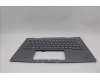 Lenovo 5M11P35041 C-Cover with keyboard, Estonian, Luna Grey, Fingerprint, WWAN, UK