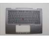 Lenovo 5M11P35086 C-Cover with keyboard, Icelandic, Luna Grey, Fingerprint, WWAN, UK