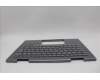 Lenovo 5M11P35092 C-Cover with keyboard, Norwegian, Luna Grey, Fingerprint, WWAN, UK