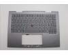 Lenovo 5M11P35093 C-Cover with keyboard,Nordic,Luna Grey,Fingerprint,WWAN