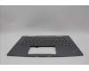 Lenovo 5M11P35098 C-Cover with keyboard, Swedish/Finnish, Luna Grey, Fingerprint, WWAN, UK