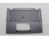 Lenovo 5M11P68938 C-Cover with keyboard, German, Grey, Backlight, UK