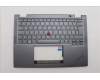 Lenovo 5M11P69147 C-Cover with keyboard, Swedish/Finnish, Grey, Backlight, WWAN, UK