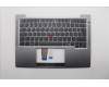 Lenovo 5M11P69350 C-Cover with keyboard, Switzerland, Black, Backlight, UK