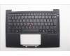 Lenovo 5M11Q25689 C-Cover with keyboard, Czech Slovakian, Black, WWAN, UK