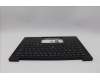 Lenovo 5M11Q53774 C-Cover with keyboard, French, Black, Backlight, US