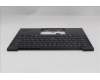 Lenovo 5M11Q54484 C-Cover with keyboard, Belgian, Black, Backlight, UK