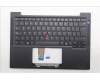 Lenovo 5M11Q54642 C-Cover with keyboard, Spanish LA, Black, Backlight, UK