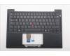 Lenovo 5M11Q54650 C-Cover with keyboard, Norwegian, Black, Backlight, UK