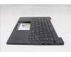 Lenovo 5M11Q55043 C-Cover with keyboard, Turkish, Black, Backlight, UK