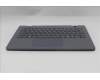 Lenovo 5M11Q55264 C-Cover with keyboard, UK English, Luna Grey, Non-Backlight, No World Face Camera, UK