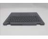 Lenovo 5M11Q55284 C-Cover with keyboard, German, Luna Grey, Non-Backlight, World Face Camera, UK
