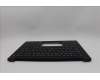 Lenovo 5M11Q60589 C-Cover with keyboard, Czech Slovakian, Black, Backlight, UK