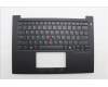 Lenovo 5M11Q60779 C-Cover with keyboard, US English Euro, Black, Backlight, US