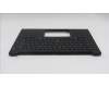 Lenovo 5M11Q60804 C-Cover with keyboard, German, Black, Backlight, Smart Card Reader, UK