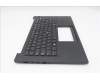 Lenovo 5M11Q60859 C-Cover with keyboard, Spanish, Black, Backlight, Smart Card Reader, UK