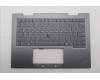 Lenovo 5M11R39420 C-Cover with keyboard, US English Euro, Luna Grey, FingerPrint Reader, WWAN, US