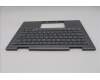 Lenovo 5M11R39420 C-Cover with keyboard, US English Euro, Luna Grey, FingerPrint Reader, WWAN, US