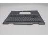 Lenovo 5M11R39475 C-Cover with keyboard, Ukraine, Luna Grey, FingerPrint Reader, WWAN, US