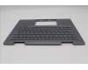 Lenovo 5M11R39529 C-Cover with keyboard, Portuguese, Luna Grey, FingerPrint Reader, WWAN, UK