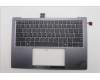 Lenovo 5M11R87961 C-Cover with keyboard, Ukraine, Black/Grey, FingerPrint Reader, WLAN, US