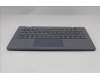 Lenovo 5M11R91338 C-Cover with keyboard, Arabic, Luna Grey, Backlight, World Face Camera, US
