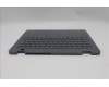 Lenovo 5M11R91354 C-Cover with keyboard, German, Luna Grey, Backlight, World Face Camera, UK