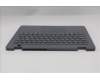 Lenovo 5M11R91380 C-Cover with keyboard, Switzerland, Luna Grey, Backlight, World Face Camera, UK