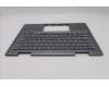 Lenovo 5M11R91403 C-Cover with keyboard, Arabic, Grey, Backlight, FingerPrint Reader, US