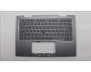 Lenovo 5M11R91419 C-Cover with keyboard, Estonian, Grey, Backlight, FingerPrint Reader, UK
