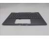 Lenovo 5M11R91427 C-Cover with keyboard, German, Grey, Backlight, FingerPrint Reader, UK