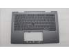 Lenovo 5M11R91429 C-Cover with keyboard, Greek, Grey, Backlight, FingerPrint Reader, US