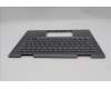 Lenovo 5M11R91462 C-Cover with keyboard, Switzerland, Grey, Backlight, FingerPrint Reader, UK