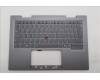 Lenovo 5M11R91471 C-Cover with keyboard, UK English, Grey, Backlight, FingerPrint Reader, UK