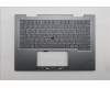 Lenovo 5M11R91503 C-Cover with keyboard, Greek, Grey, Backlight, FingerPrint Reader, WWAN, US