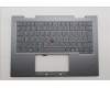 Lenovo 5M11R91508 C-Cover with keyboard, Hungarian, Grey, Backlight, FingerPrint Reader, WWAN, UK