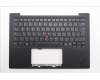 Lenovo 5M11S09554 C-Cover with keyboard, German, Black, Backlight, UK