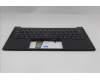 Lenovo 5M11S09758 C-Cover with keyboard, Belgian, Black, Backlight, UK