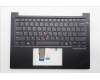 Lenovo 5M11S09778 C-Cover with keyboard, Greek, Black, Backlight, US