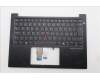 Lenovo 5M11S10028 C-Cover with keyboard, Switzerland, Black, Backlight, UK