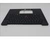Lenovo 5M11S15590 C-Cover with keyboard, US English Euro, Black, Backlight, US
