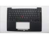 Lenovo 5M11S15643 C-Cover with keyboard, Slovenian, Black, Backlight, UK