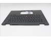 Lenovo 5M11S15923 C-Cover with keyboard, Hungarian, Black, Backlight, UK