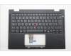 Lenovo 5M11S15965 C-Cover with keyboard, Spanish, Black, Backlight, UK