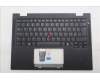Lenovo 5M11S15975 C-Cover with keyboard, Switzerland, Black, Backlight, UK