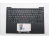 Lenovo 5M11S16251 C-Cover with keyboard, Portuguese, Black, Backlight, UK